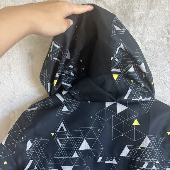 Obermeyer Jacket Teen LARGE (14-16) Black Snow Ski Grow Hooded Quilted Insulated - Picture 6 of 9